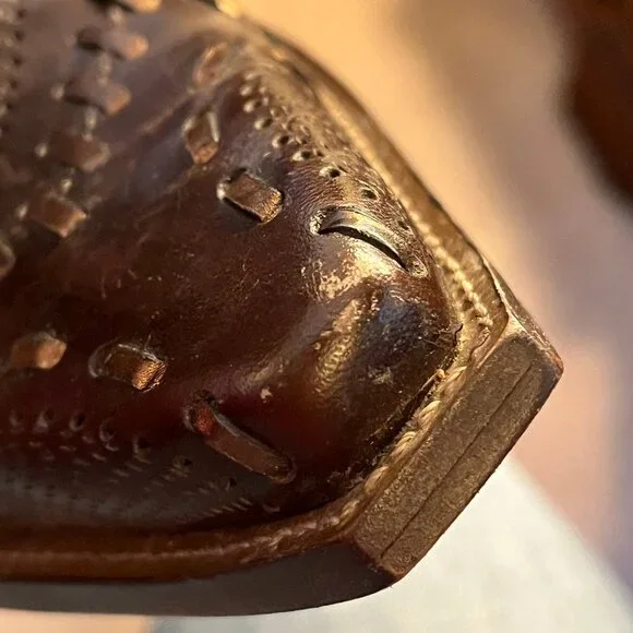 BCBG Leather Cowboy Boots Size 7 - Picture 16 of 16